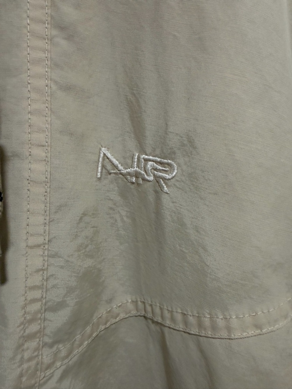 Vintage Women’s Northern Reflections Light Beige Hooded Jacket Pockets - Picture 4 of 9